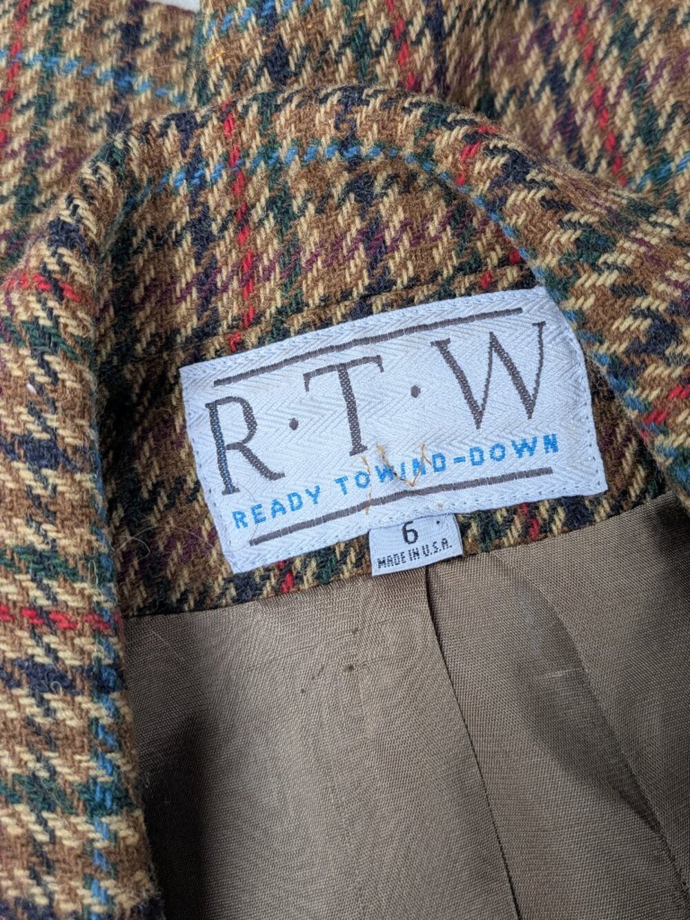 RTW Wool Blazer Sz 6 - Picture 3 of 3